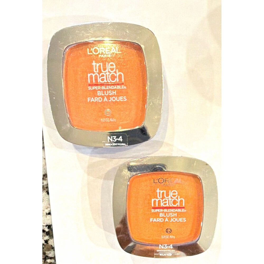 L'Oréal Paris True Match Super-Blendable Blush N3-4 Innocent Flush 0.21 oz 2 NIP